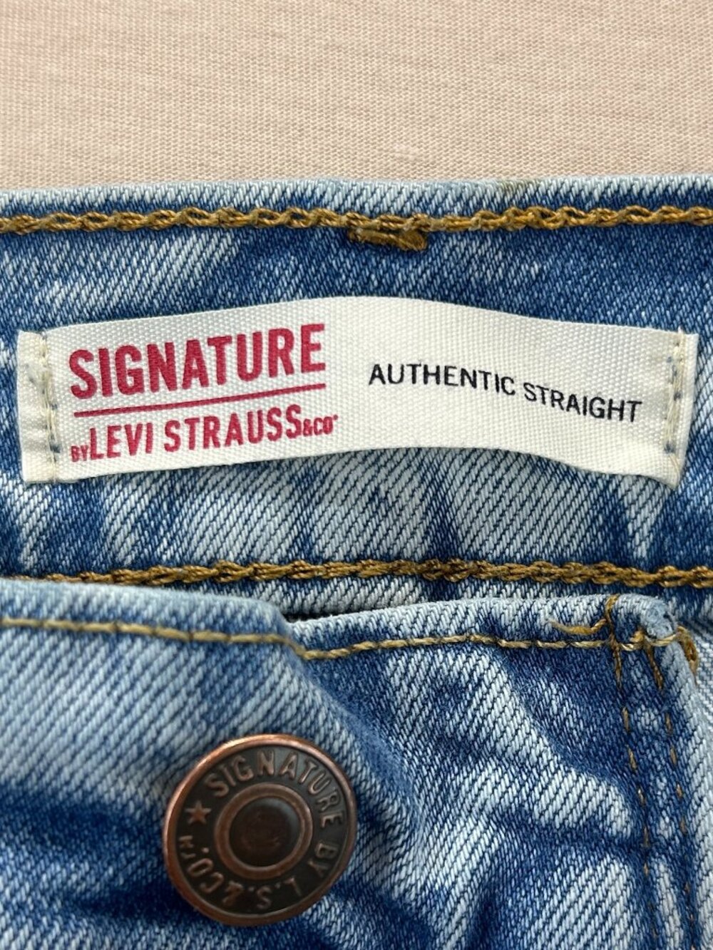 Signature By Levi Strauss Jeans Mens Size 29x32 Blue Denim Authentic Straight